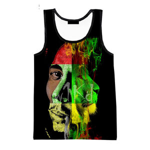 Débardeur pour homme à séchage rapide, respirant et écologique, avec impression numérique 3D de Jésus et impression intégrale personnalisée - Product Image 5