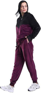 Custom Women Velour Tracksuit Hooded <b>Zip</b> <b>Up</b> <b>Jacket</b> and Pants Two Piece Casual Lounge Wear Sports Set for Wholesale - Product Image 5