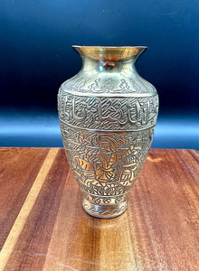Modern Aluminium Hammered Flower <b>Vase</b> Embossed Designer for Wedding Decor Accessories Greatest Quality Metal Flower <b>Vase</b> - Product Image 4
