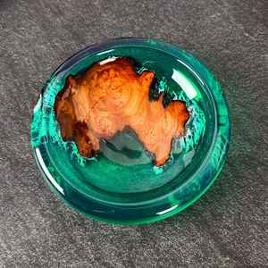 ชามตกแต่ง, ชามเรซิ่นอีพ็อกซี่ไม้, ชามเครื่องประดับทำมือ, ชามทำมือ, ของขวัญสำหรับเธอ - Product Image 1