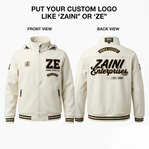 Chaqueta Softshell para Hombre ZAINI, Premium, 220gsm, Poliéster y Elastano, Tejido Elástico, Cálida, Resistente al Viento, con Capucha y Cierre Completo, Ecológica - Product Image 1