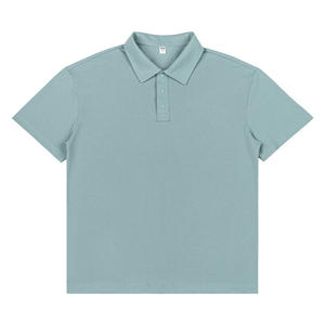 Nouveau polo d'été à boutons, étiquette personnalisée imprimée, couleur unie, pour hommes et femmes, vêtements de sport décontractés - Product Image 3