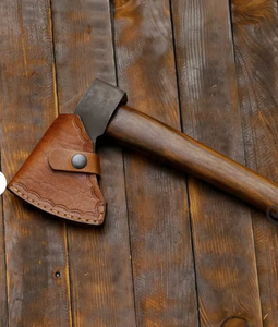 MS Enterprises Splitting <b>Axe</b> Carbon Steel Blade <b>Wood</b> Handle Hatchet Style For Firewood Splitting OEM - Product Image 2