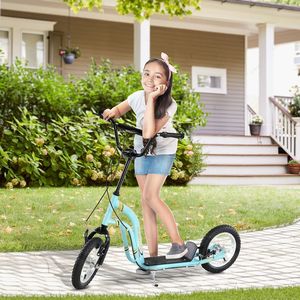 Monopattino Blu da 12 Pollici con Freni a Pinza Anteriori e Posteriori, Ruote Gonfiabili per Bambini 5+ Anni - Leggero in Alluminio - Product Image 2