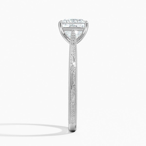 Bague BOJ 069 Coupe Princesse en Argent 925 Gravée Elsie, Bague de Fiançailles Diamant 2ct Couleur D VVS1 Moissanite Certifiée GRA – En Promotion - Product Image 3