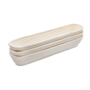 Long Oval Rattan <b>Bread</b> Proofing <b>Baskets</b> for Artisan Sourdough Baking Handmade Rattan Proofing <b>Basket</b> Factory Direct - Product Image 1