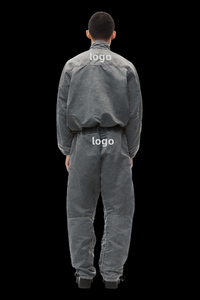 Survêtements streetwear 100% nylon, color block, ensemble personnalisé 2 pièces (bas et veste), coupe-vent - Product Image 4
