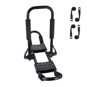 1 Paio di Supporti a J per Kayak da Tetto, Portaoggetti Morbido per Montaggio su Tetto Auto, per Tavole da Surf, Canoe, SUP, Sci Nautico - Product Image 1