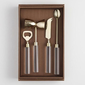 Resin Modern Luxury Stainless Steel <b>Flatware</b> <b>Sets</b> for Weddings and Business Gifts with Reusable Matte Polish Handles - Product Image 2