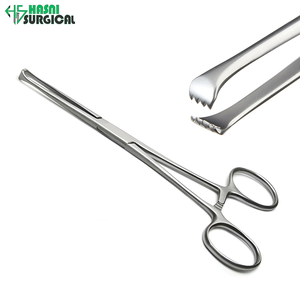 Pinces à tissus chirurgicales manuelles Allis en acier inoxydable, options de logo et de taille personnalisées disponibles, pour piercing - Product Image 5