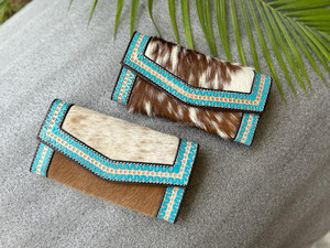 Billeteras RFID grandes de lujo de piel mecanizada a mano nuevas al por mayor para mujer, carteras largas de piel de vaca con ranuras para tarjetas de crédito, Cartera de mano para teléfono - Product Image 3