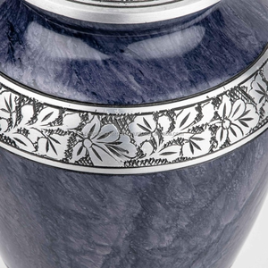 Urna de cremación de plata real para cenizas humanas-Urna funeraria para adultos hecha a mano - Product Image 3