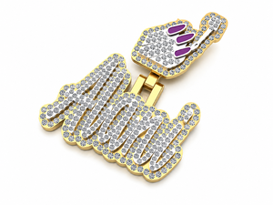 สร้อยคอเงินแท้ 925 ประดับเพชรโมอิสซาไนต์ VVS แบบ Iced Out สลักชื่อได้ตามต้องการ สำหรับผู้หญิง สไตล์ฮิปฮอป เหมาะสำหรับงานพรอม งานปาร์ตี้ ของขวัญเครื่องประดับชั้นดี - Product Image 1