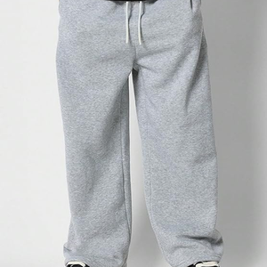 Men's Gray Cotton Sweatpants Elastic Waist Drawstring Casual Pants Autumn Wear Wholesale - Product Image 6