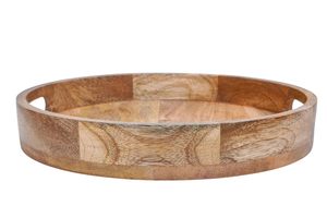 Acacia Wood Round Chopping <b>Board</b> for Kitchen Cutting & Serving 29.5 cm Multipurpose Food Safe Eco-Friendly Dishwasher Safe - Product Image 4