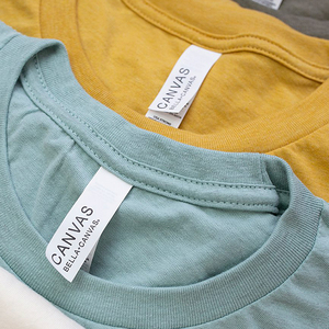 เสื้อยืดแขนสั้นผ้าแคนวาสเบลล่าปักลาย - Product Image 1