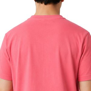 เสื้อยืดโอเวอร์ไซส์สีชมพูสำหรับผู้ชาย แขนสั้น ผ้าฝ้าย คอกลม พิมพ์ลายโลโก้ที่อก สไตล์ลำลอง สตรีทแวร์ ทรงหลวม แฟชั่นเสื้อผ้าฤดูร้อน - Product Image 5