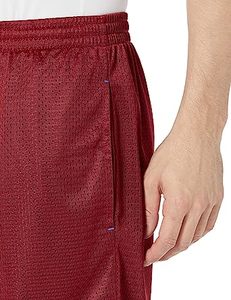 Pantalones Cortos Deportivos de Malla Sólida Personalizables de Alto Rendimiento, Transpirables y de Secado Rápido, Estilo Casual, Cintura Media - Product Image 2