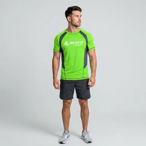 REXFIT SPORTS Camisetas de Manga Larga para Hombre al por Mayor, Material Suave y Transpirable, Ropa Deportiva OEM - Product Image 1