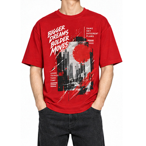 T-shirts imprimés graphiques pour hommes de qualité supérieure, en coton doux, style streetwear - Product Image 5
