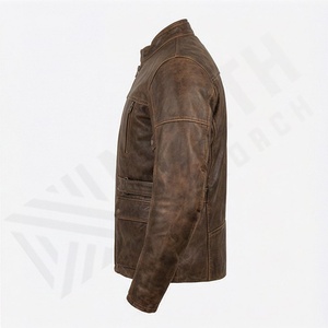 Veste de moto en cuir véritable pour homme de qualité supérieure, nouvelle arrivée, vestes de moto d'hiver, protections amovibles, personnalisables - Product Image 3