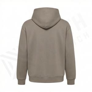 Sweat-shirt à capuche d'automne pour homme, respirant, en coton, léger, confortable, brodé, coupe oversize, pour l'entraînement sportif et la gym, vente en gros - Product Image 2