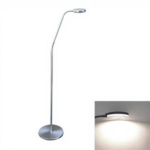 Lámpara de Pie LED Moderna para Lectura con CRI 80, Temperatura de Color 3000K, Construcción Metálica, Regulador de Intensidad Táctil y Pantalla de Aluminio - Product Image 1