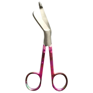 Tijeras para Vendajes de 5.5 Pulgadas, Multicolores, Quirúrgicas, Médicas, de Acero Inoxidable de Alta Resistencia, Herramienta de Primeros Auxilios - Product Image 1