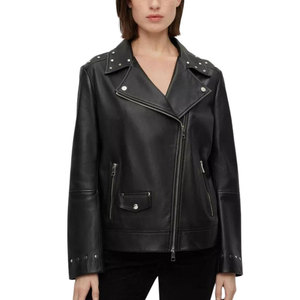 Customized Wholesale new fashion men blank solid cowboy <b>jackets</b> motorcycle style leather <b>jackets</b> for Women - Product Image 1