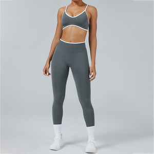 Leggings Deportivos de Cintura Media para Mujer, Pantalones de Yoga sin Costuras, Elásticos, para Gimnasio, Fitness, Entrenamiento, Diseño Sólido, para Correr, Spandex/Poliéster - Product Image 2