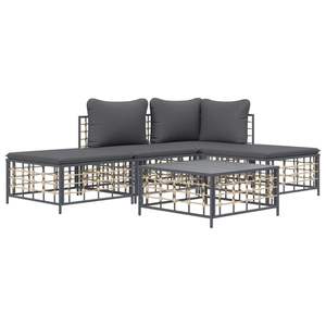 Ensemble de salon de jardin gris anthracite foncé - Product Image 3