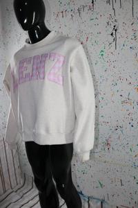 LENZ WHITE <b>Mock</b> <b>Neck</b> Sweatshirt 100% PINK Applique Embroidery wide <b>neck</b> Sweatshirt Finer Threads - Product Image 5