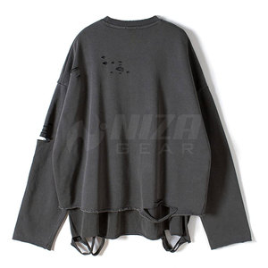 เสื้อสเวตเชิ้ตผู้ชายคุณภาพสูง NIZA GEAR สำหรับฤดูหนาว ผลิตจากผ้าโพลีเอสเตอร์/คอตตอนฟลีซ ระบายอากาศได้ดี เป็นมิตรกับสิ่งแวดล้อม คอกลม มีไซส์พลัส - Product Image 3