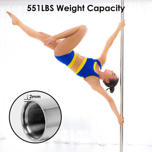 Altezza regolabile 45mm filatura palo da ballo statico 551LBS capacità esercizio Fitness per la festa di casa Club Gym-1pc Dance Pad - Product Image 4