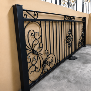 Balustrades et rampes en fer forgé sur mesure, rampes décoratives pour balcon et escalier, rampes métalliques extérieures pour villa et maison - Product Image 4
