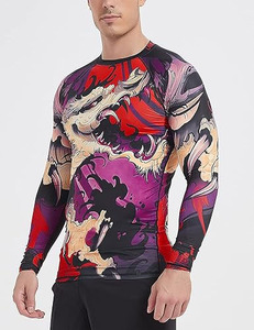 Sous-vêtement de compression pour homme à manches longues UPF 50+ Performance Fit Rash Guard - Product Image 3