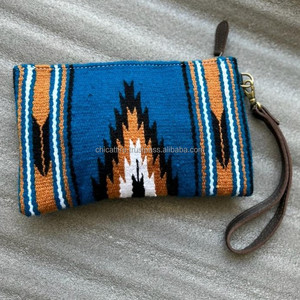 กระเป๋าคลัทช์หนังสไตล์ตะวันตก aztec สีน้ำตาลวินเทจกระเป๋าเครื่องมือหนังแท้ที่เป็นเอกลักษณ์ของ Aztec - Product Image 5