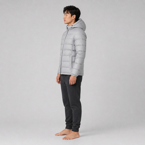 <b>Puffer</b> <b>Jacket</b> Waterproof Breathable Windproof Cotton Filled <b>Men's</b> High Street 2026 Custom Collared Canvas Winter <b>Hooded</b> - Product Image 3