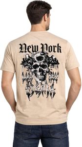 Camiseta Casual con Estampado de Calavera, Tejida, Ajustada, de Manga Corta, Transpirable, para Verano - Product Image 3