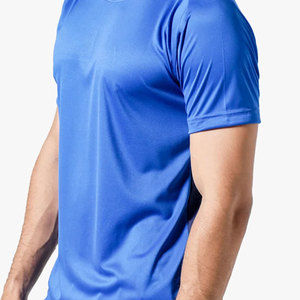 T-shirt de sport bleu premium - T-shirt de gym en polyester à performance anti-humidité - Fabricant de vêtements personnalisés directement de l'usine de Sialkot - Product Image 6