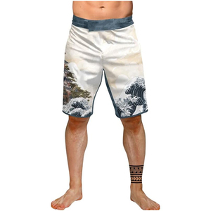 Ropa de Boxeo con Estampado Digital Personalizado, Pantalones Cortos de MMA para Hombre, Pantalones Cortos de Entrenamiento de Artes Marciales y Fitness con Servicio OEM - Product Image 6