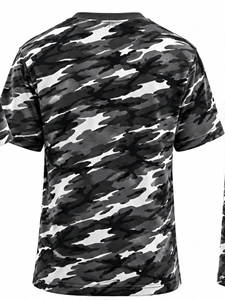 Index Apparel <b>Men's</b> Camouflage T-Shirt Short Sleeve O-Neck Regular Fit Printed Polyester Casual - Product Image 2