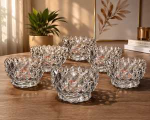 Small Cute Footed Tulip Glass Dessert Bowls Flower Shape Clear Transparent <b>Ice</b> <b>Cream</b> <b>Cup</b> Set Luxury Design Eco-Friendly 300mm - Product Image 4