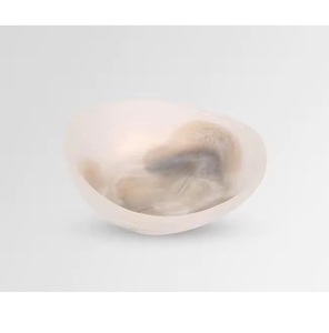 Tazón para Servir de Resina Pulida Hecho a Mano, Apto para Alimentos, con Patrones de Remolino Acuático, Ecológico - Product Image 1