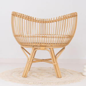 Proveedor de cunas de mimbre hechas a mano para bebés, muebles para recién nacidos, cuna natural para bebés - Product Image 3