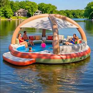 Carpa Flotante Inflable Comercial para Fiestas, Instalación de Entretenimiento Acuático, Material de PVC Ecológico, Ligera, para 4-6 Pasajeros - Product Image 1