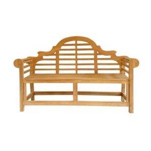 Silla de Jardín Tradicional de Madera de Teca Sólida, Duradera, Impermeable, Ecológica, Cómoda, Muebles de Patio para Exteriores, Patas Cónicas, para Parque - Product Image 2