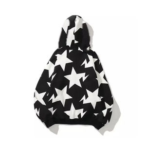 Sweat à capuche personnalisé surdimensionné avec fermeture éclair et imprimé étoiles pour hommes et femmes – Sweat à capuche zippé en molleton de coton épais Streetwear OEM - Product Image 5