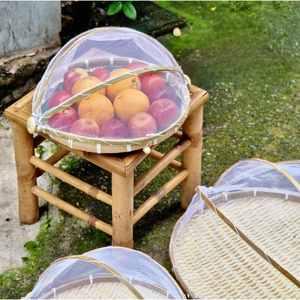 Plateau en BAMBOU Premium avec filet anti-insectes traditionnel et écologique, plusieurs tailles - Product Image 6