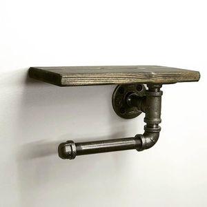 Minimalist Iron Toilet <b>Paper</b> <b>Holder</b> Modern Wall Mounted Tissue <b>Roll</b> <b>Holder</b> Bathroom Storage Organizer Accessory - Product Image 5